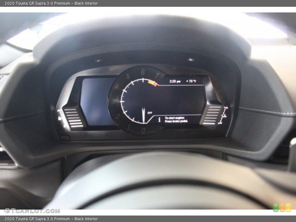 Black Interior Gauges for the 2020 Toyota GR Supra 3.0 Premium #136837393