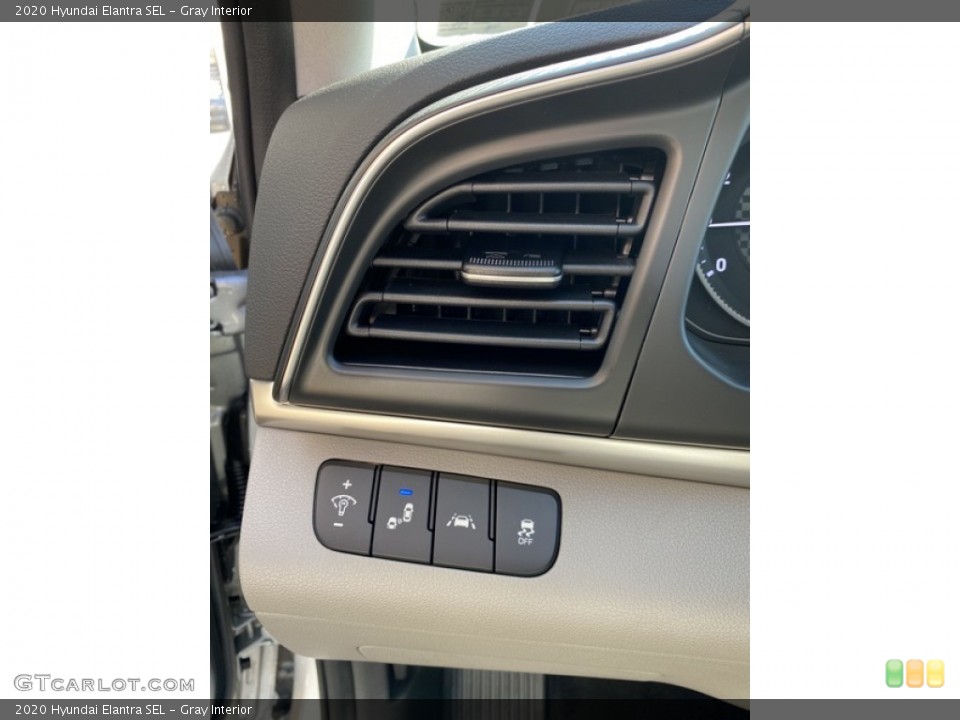 Gray Interior Controls for the 2020 Hyundai Elantra SEL #136838275