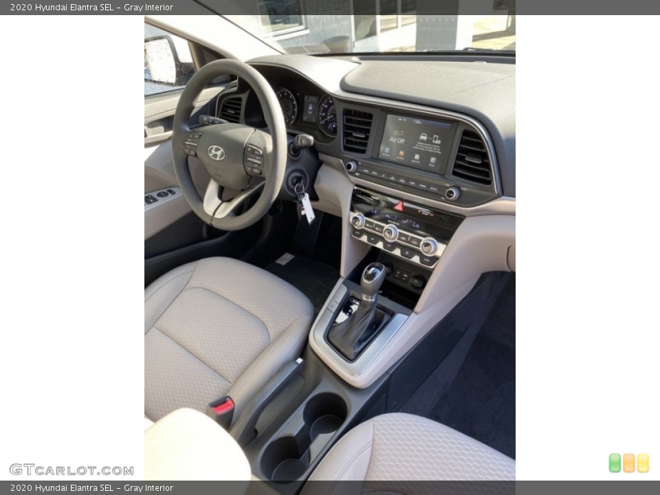 Gray Interior Dashboard for the 2020 Hyundai Elantra SEL #136838491