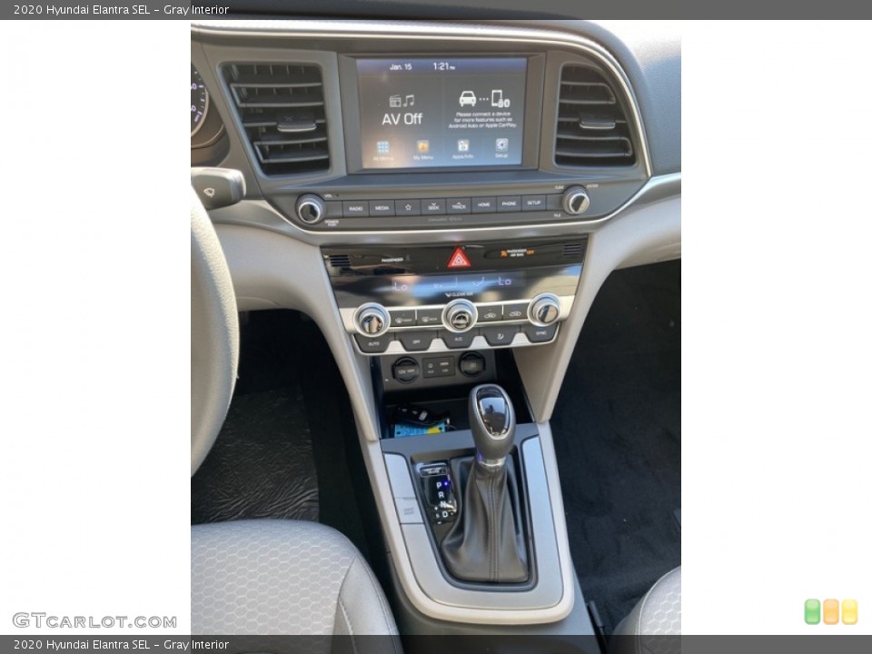 Gray Interior Controls for the 2020 Hyundai Elantra SEL #136838547