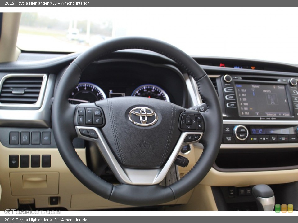 Almond Interior Steering Wheel for the 2019 Toyota Highlander XLE #136841278