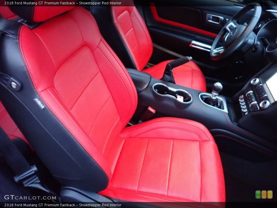 Showstopper Red Interior Photo for the 2018 Ford Mustang GT Premium Fastback #136843844