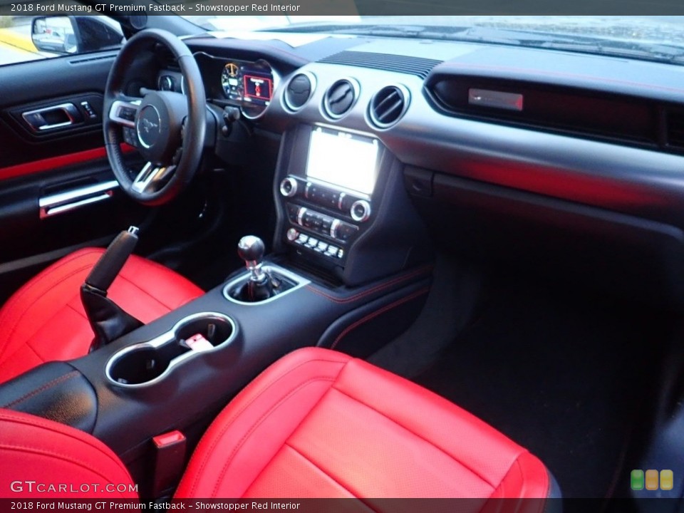 Showstopper Red Interior Dashboard for the 2018 Ford Mustang GT Premium Fastback #136843868