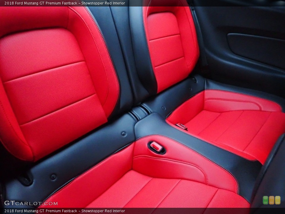 Showstopper Red Interior Rear Seat for the 2018 Ford Mustang GT Premium Fastback #136843913