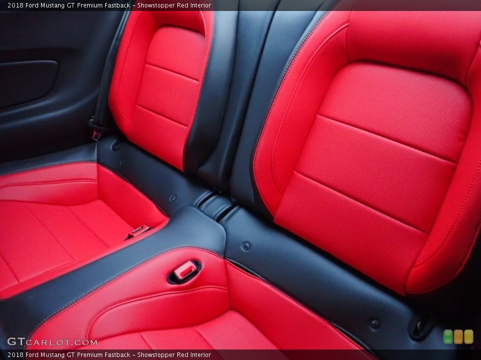Showstopper Red Interior Rear Seat for the 2018 Ford Mustang GT Premium Fastback #136843982