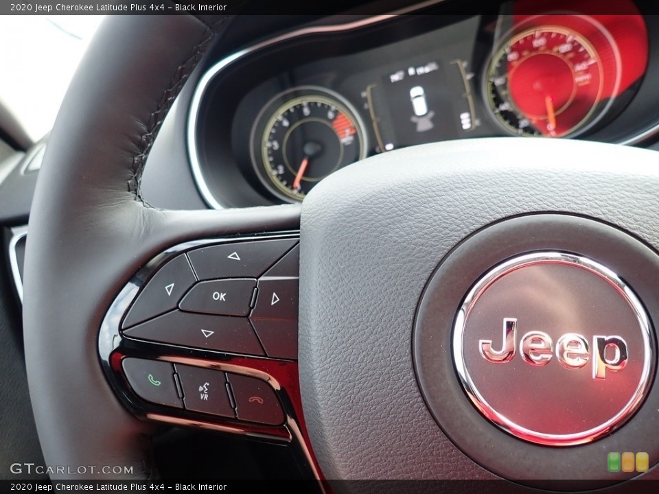 Black Interior Steering Wheel for the 2020 Jeep Cherokee Latitude Plus 4x4 #136844111