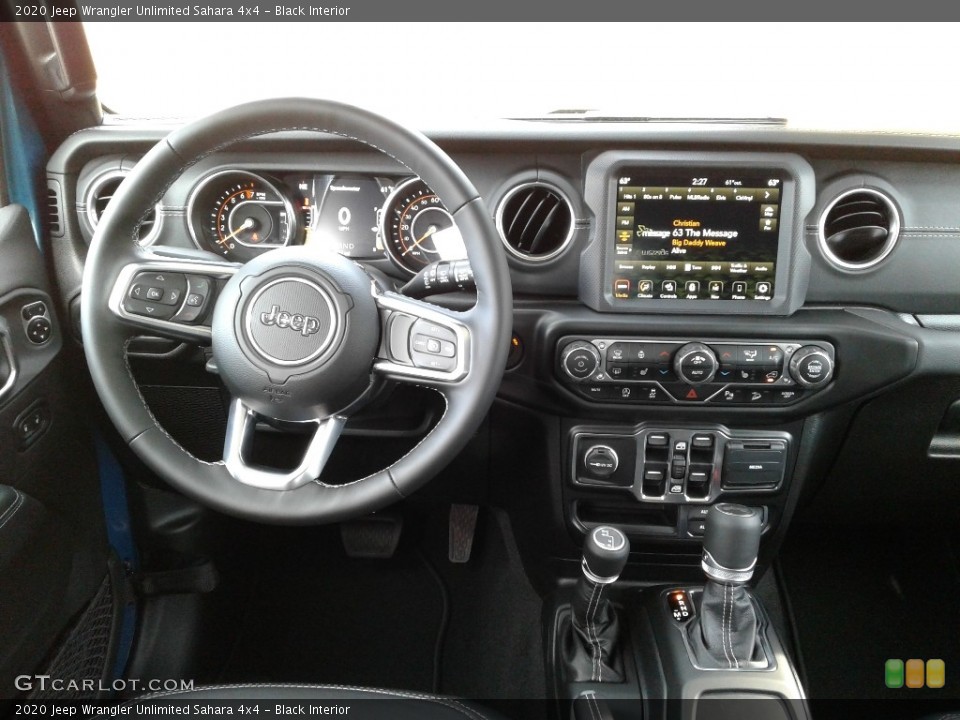 Black Interior Dashboard for the 2020 Jeep Wrangler Unlimited Sahara 4x4 #136847132