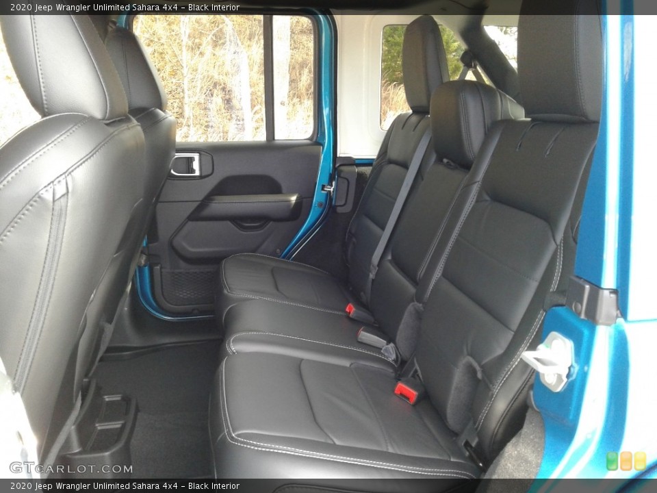 Black Interior Rear Seat for the 2020 Jeep Wrangler Unlimited Sahara 4x4 #136847181