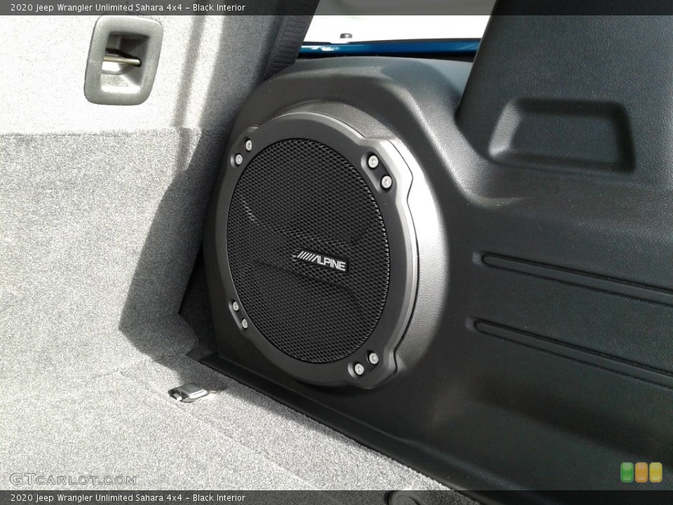 Black Interior Audio System for the 2020 Jeep Wrangler Unlimited Sahara 4x4 #136847240