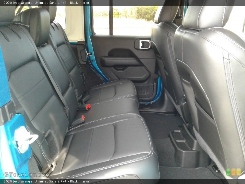 Black Interior Rear Seat for the 2020 Jeep Wrangler Unlimited Sahara 4x4 #136847267