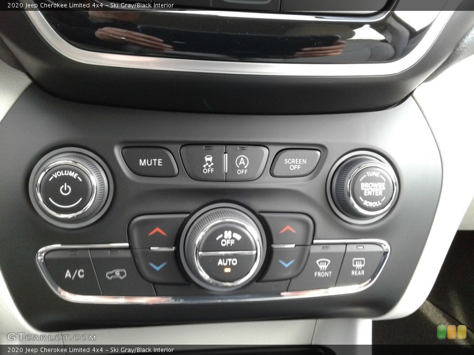 Ski Gray/Black Interior Controls for the 2020 Jeep Cherokee Limited 4x4 #136848389