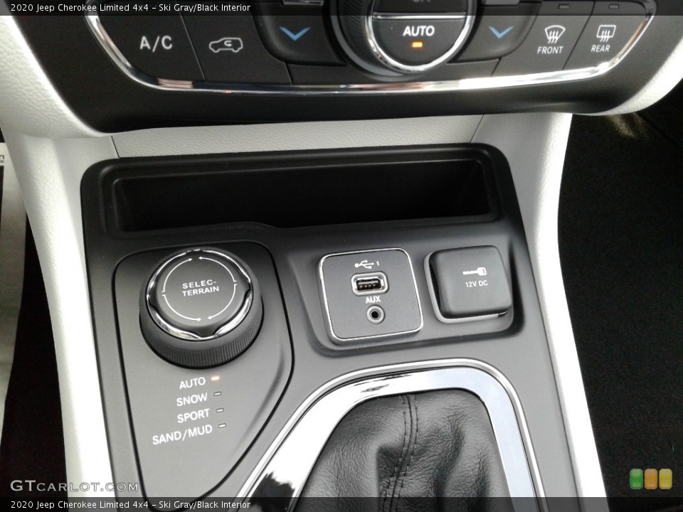 Ski Gray/Black Interior Controls for the 2020 Jeep Cherokee Limited 4x4 #136848425