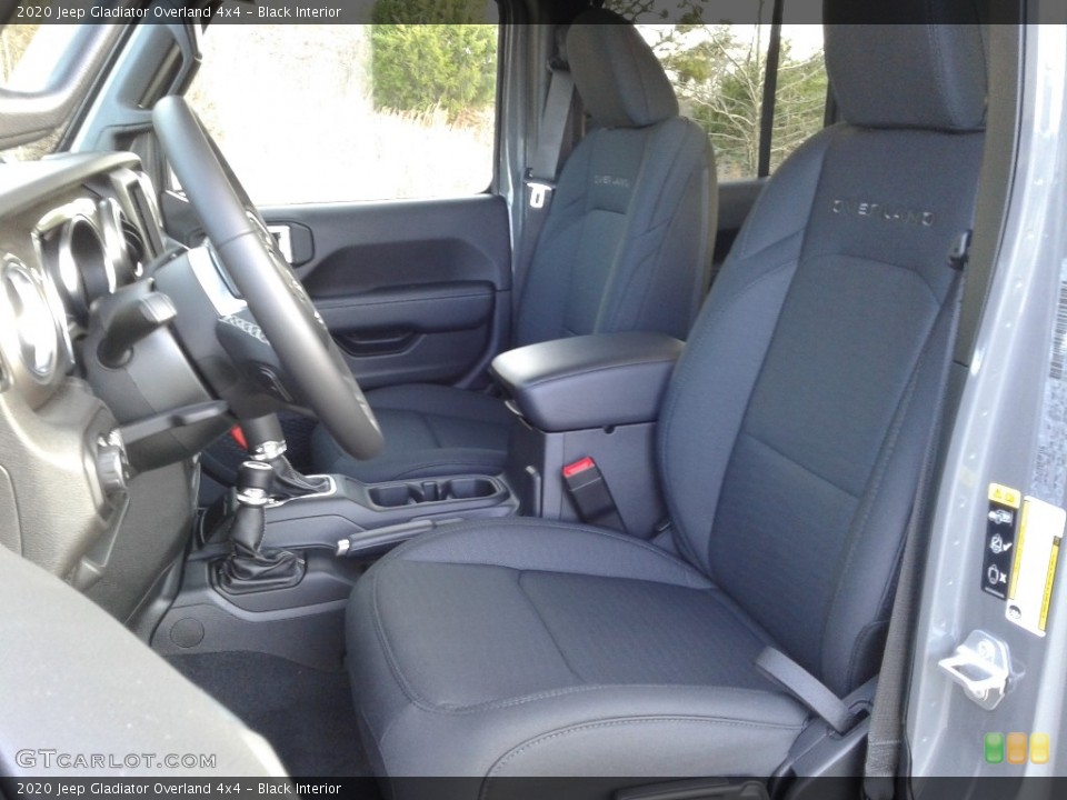 Black Interior Front Seat for the 2020 Jeep Gladiator Overland 4x4 #136848974