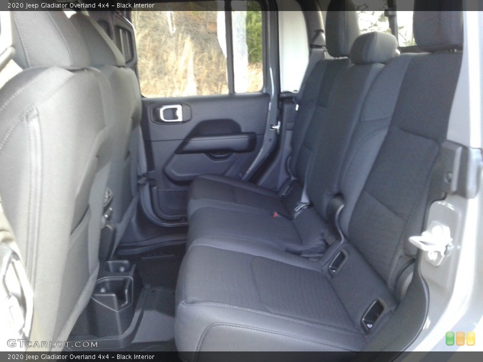Black Interior Rear Seat for the 2020 Jeep Gladiator Overland 4x4 #136849106