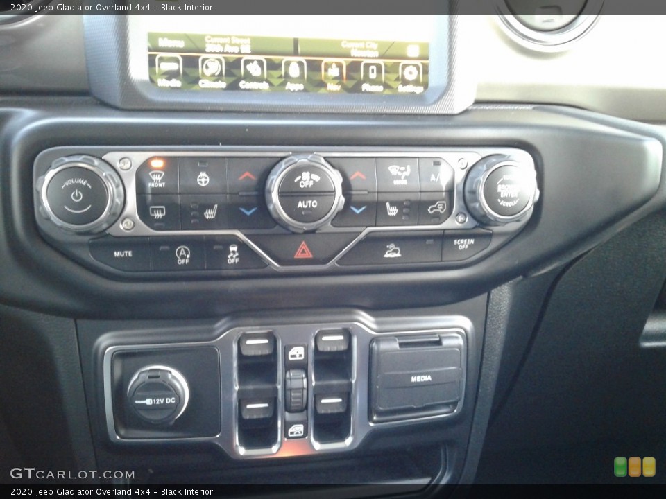 Black Interior Controls for the 2020 Jeep Gladiator Overland 4x4 #136849394