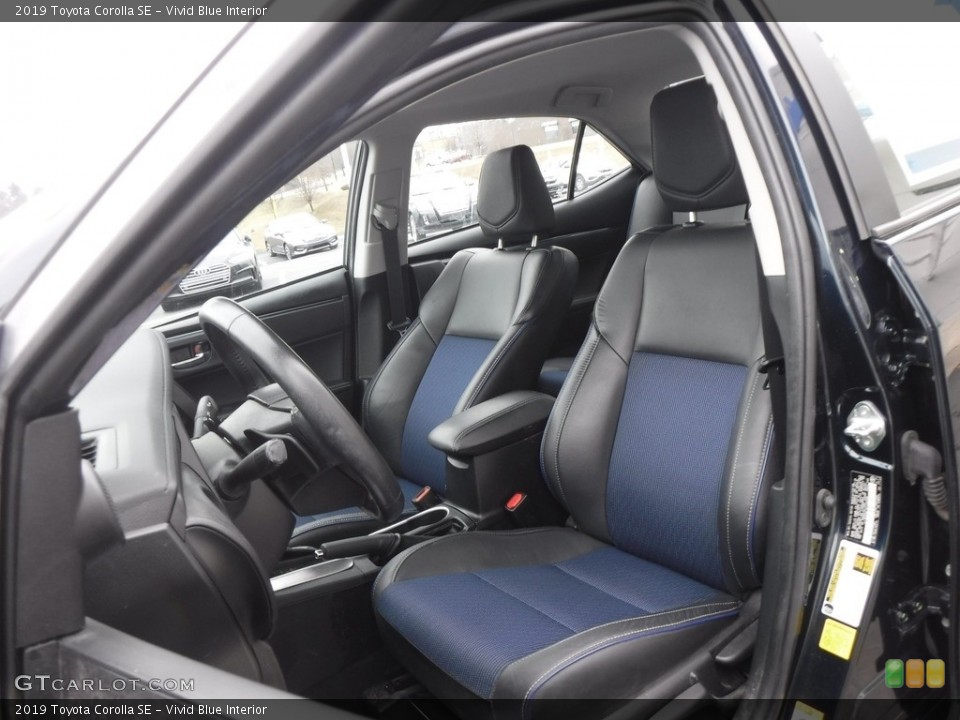 Vivid Blue Interior Front Seat for the 2019 Toyota Corolla SE #136850486