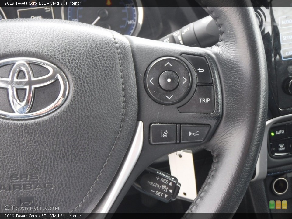 Vivid Blue Interior Steering Wheel for the 2019 Toyota Corolla SE #136850576