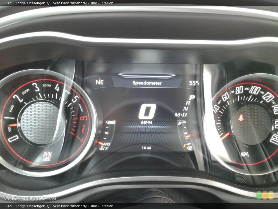 Black Interior Gauges for the 2020 Dodge Challenger R/T Scat Pack Widebody #136852358