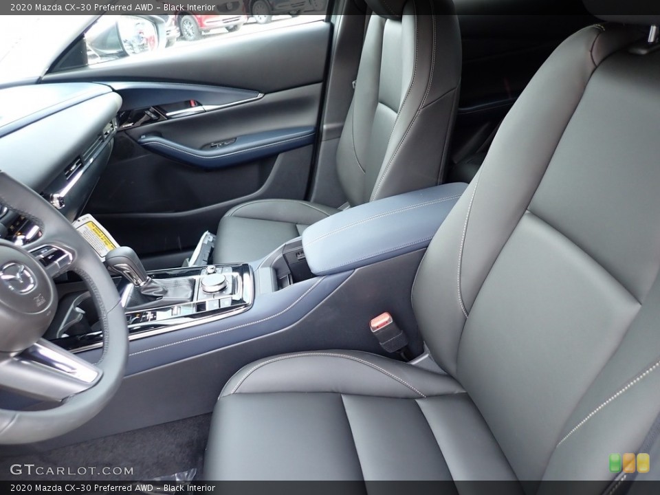 Black Interior Front Seat for the 2020 Mazda CX-30 Preferred AWD #136855469