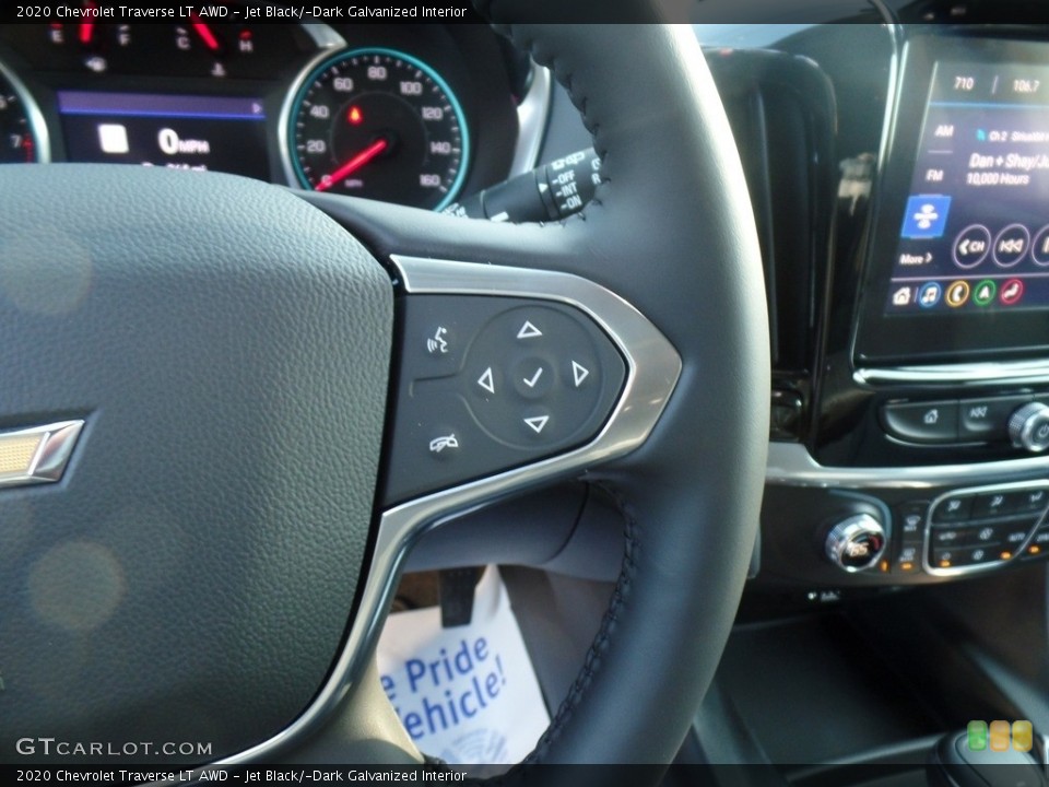 Jet Black/­Dark Galvanized Interior Steering Wheel for the 2020 Chevrolet Traverse LT AWD #136856828
