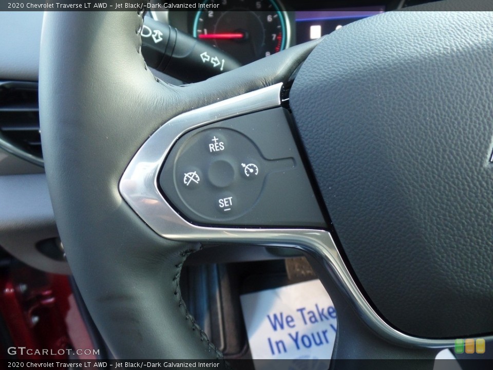 Jet Black/­Dark Galvanized Interior Steering Wheel for the 2020 Chevrolet Traverse LT AWD #136856843