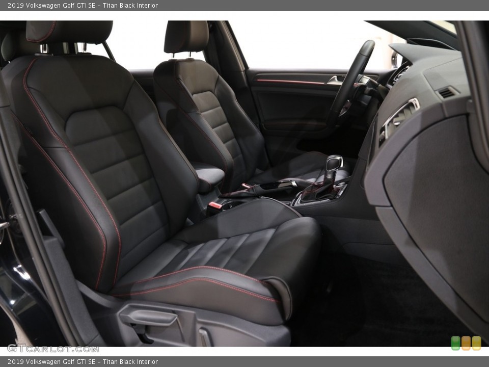 Titan Black Interior Front Seat for the 2019 Volkswagen Golf GTI SE #136860261