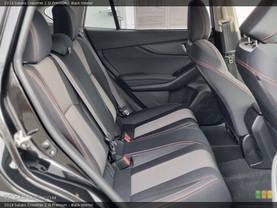 Black Interior Rear Seat for the 2019 Subaru Crosstrek 2.0i Premium #136861959