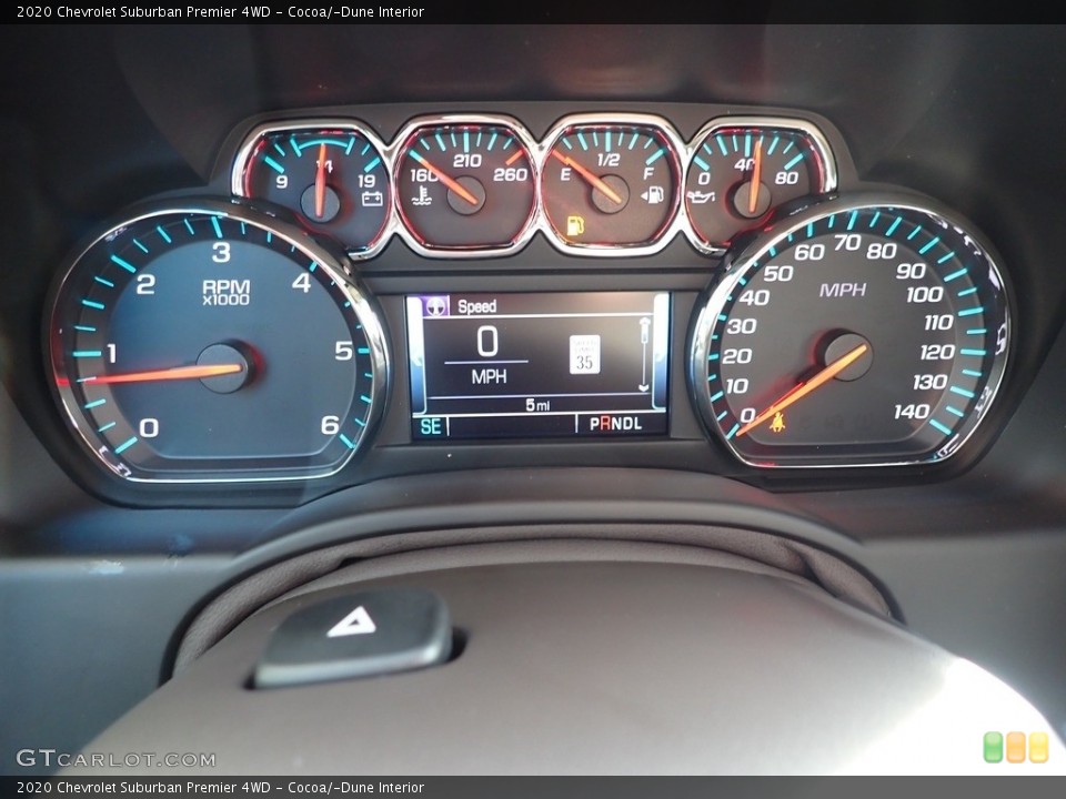 Cocoa/­Dune Interior Gauges for the 2020 Chevrolet Suburban Premier 4WD #136865160