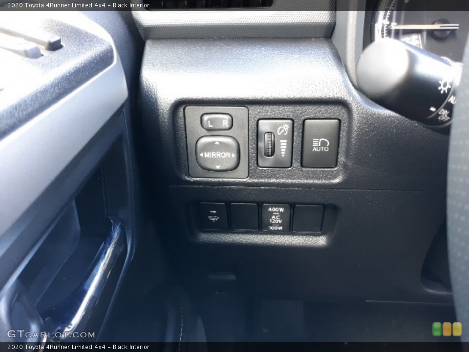 Black Interior Controls for the 2020 Toyota 4Runner Limited 4x4 #136868457