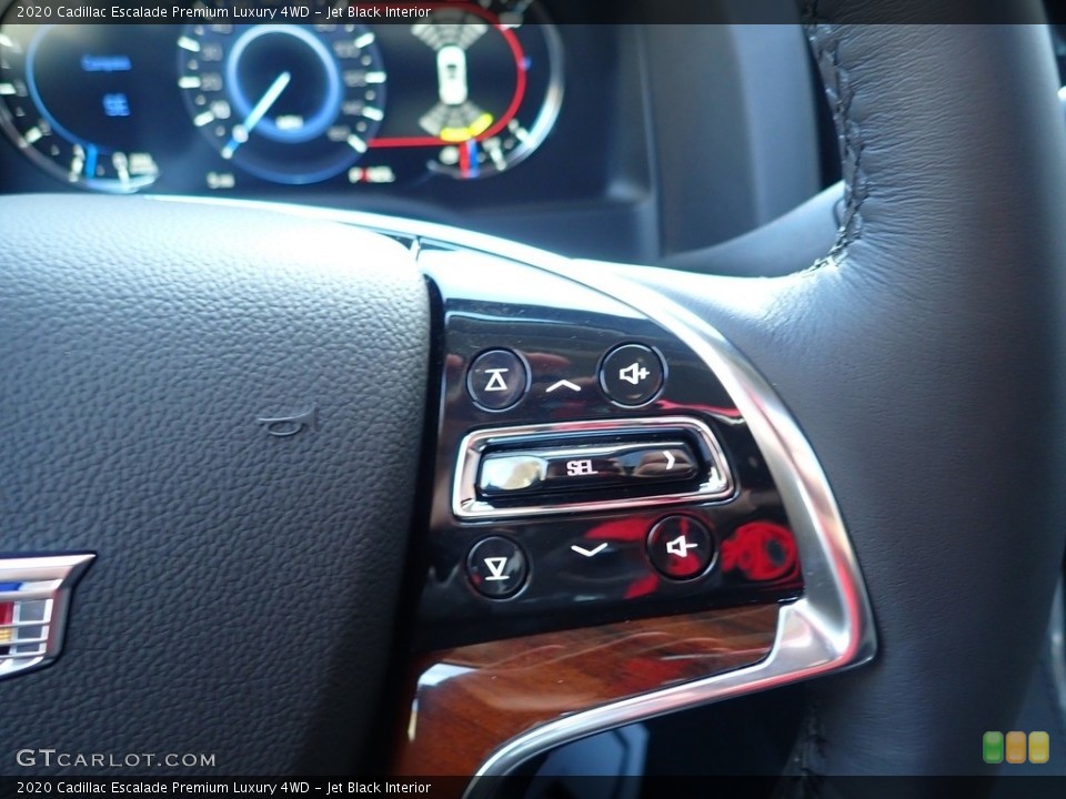Jet Black Interior Steering Wheel for the 2020 Cadillac Escalade Premium Luxury 4WD #136868880