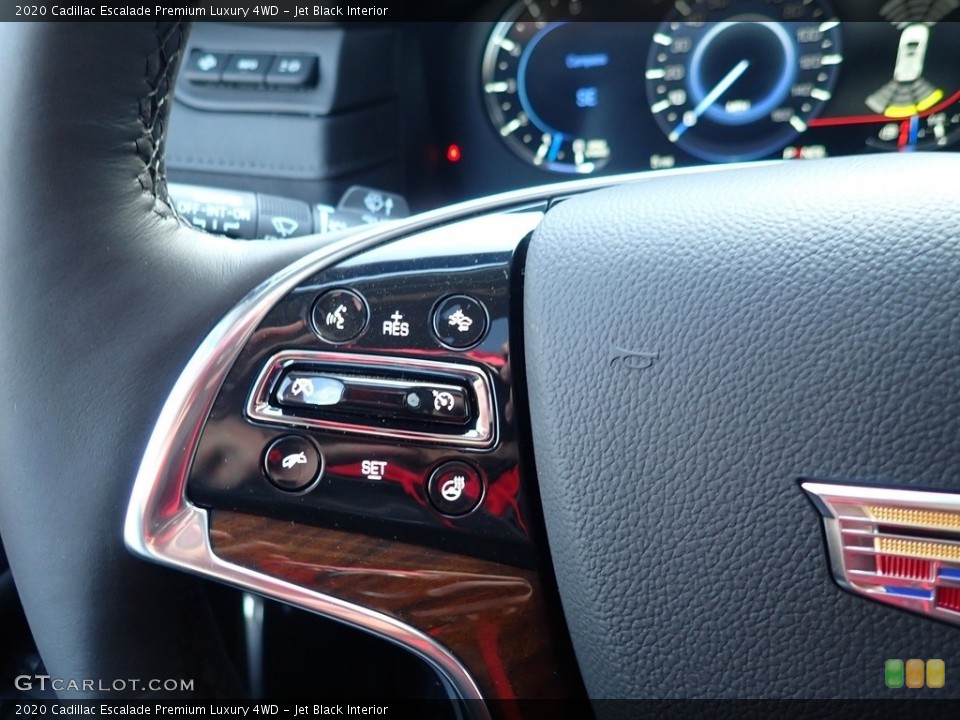 Jet Black Interior Steering Wheel for the 2020 Cadillac Escalade Premium Luxury 4WD #136868901