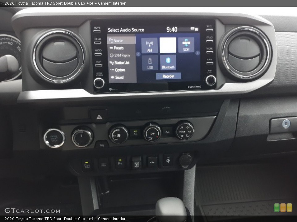 Cement Interior Controls for the 2020 Toyota Tacoma TRD Sport Double Cab 4x4 #136869696