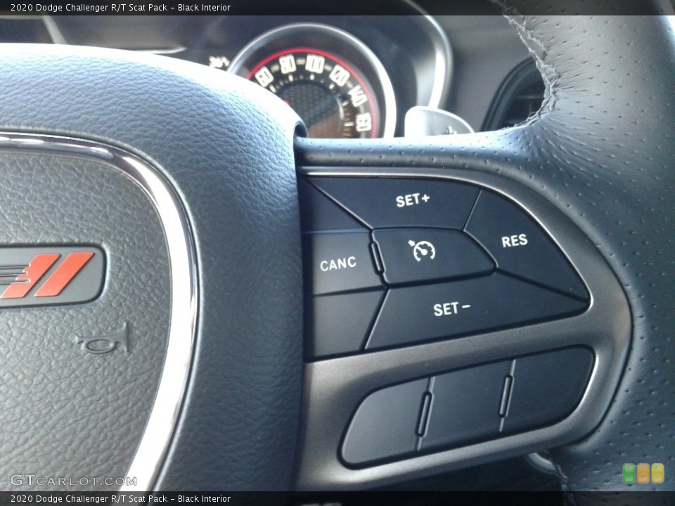 Black Interior Steering Wheel for the 2020 Dodge Challenger R/T Scat Pack #136870137