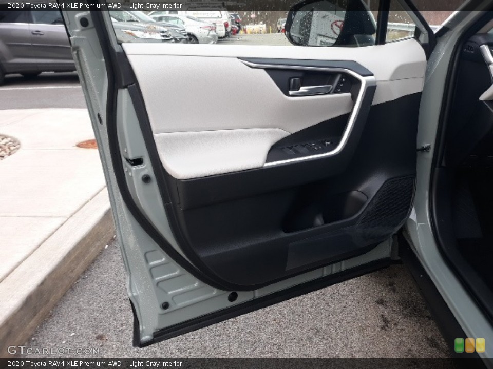 Light Gray Interior Door Panel for the 2020 Toyota RAV4 XLE Premium AWD #136876080