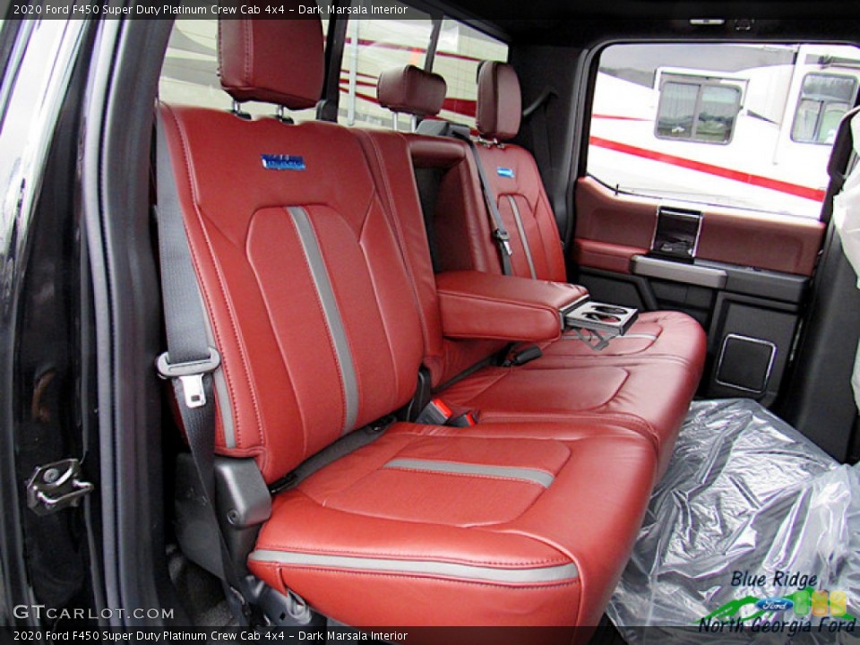 Dark Marsala Interior Rear Seat for the 2020 Ford F450 Super Duty Platinum Crew Cab 4x4 #136878609