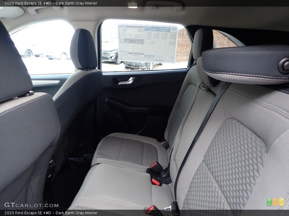 Dark Earth Gray Interior Rear Seat for the 2020 Ford Escape SE 4WD #136885236
