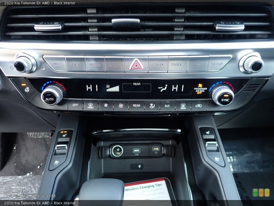 Black Interior Controls for the 2020 Kia Telluride EX AWD #136885374