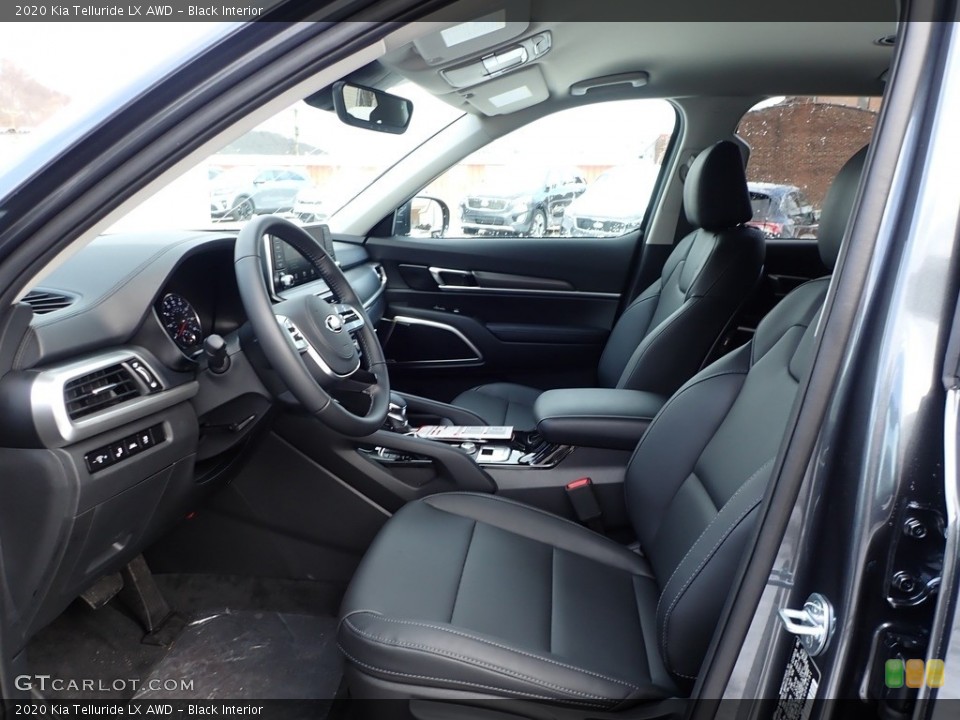 Black Interior Front Seat for the 2020 Kia Telluride LX AWD #136885410