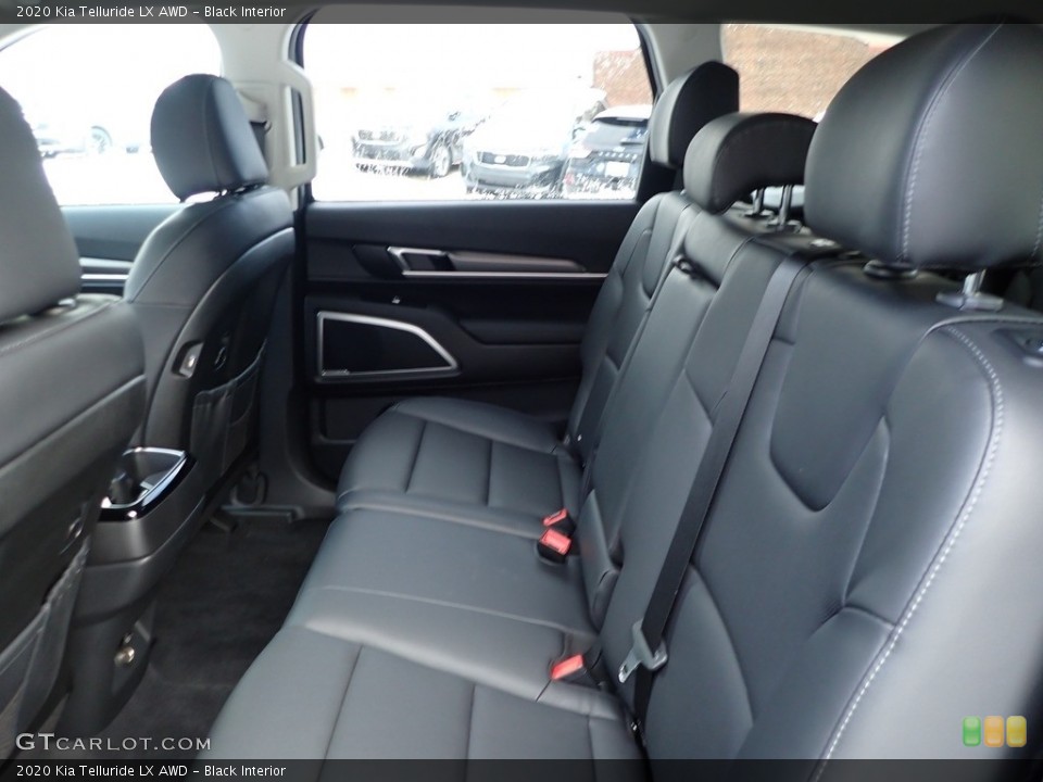 Black Interior Rear Seat for the 2020 Kia Telluride LX AWD #136885413