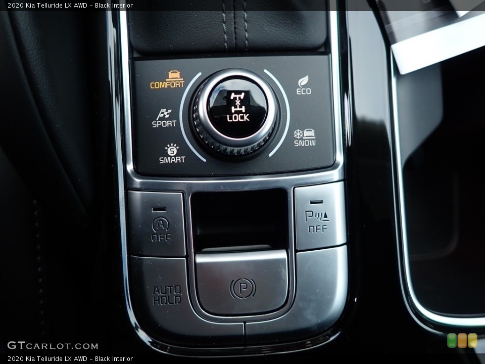 Black Interior Controls for the 2020 Kia Telluride LX AWD #136885428