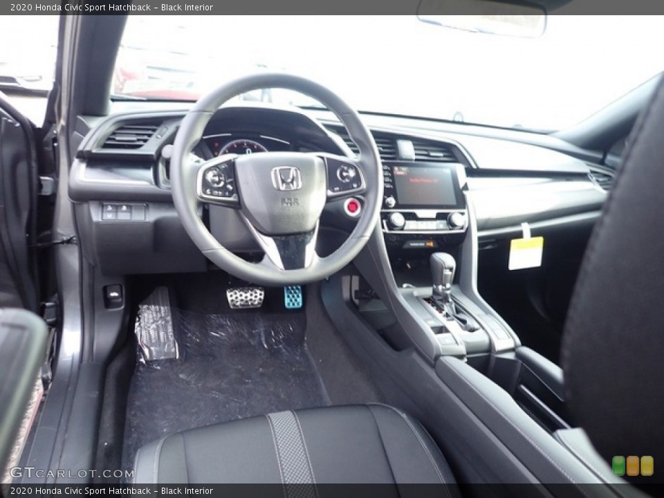 Black Interior Front Seat for the 2020 Honda Civic Sport Hatchback #136888146