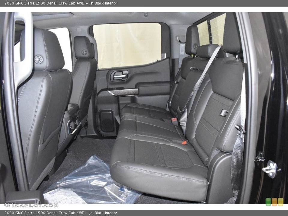 Jet Black Interior Rear Seat for the 2020 GMC Sierra 1500 Denali Crew Cab 4WD #136889580
