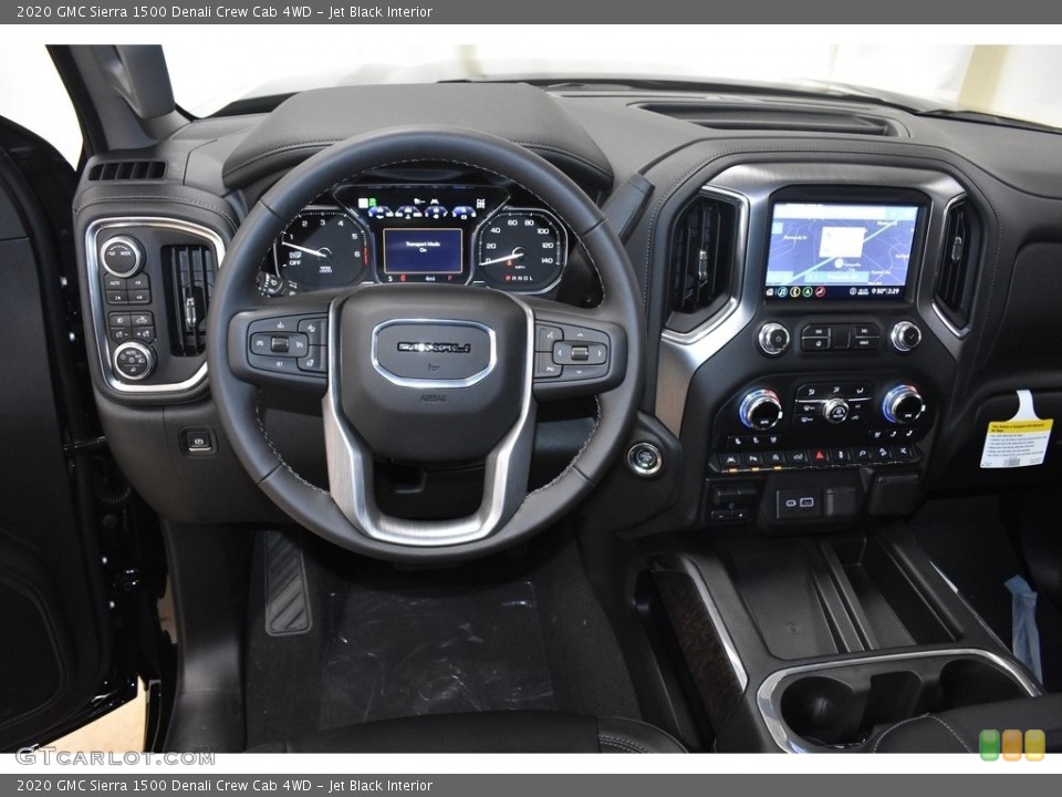 Jet Black Interior Dashboard for the 2020 GMC Sierra 1500 Denali Crew Cab 4WD #136889628