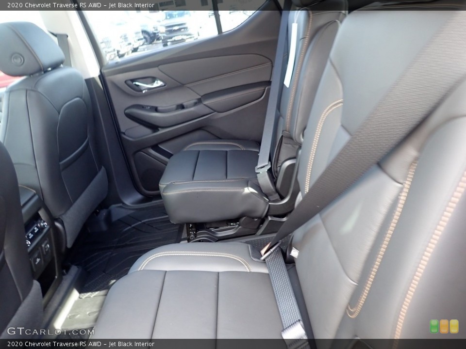 Jet Black Interior Rear Seat for the 2020 Chevrolet Traverse RS AWD #136895697