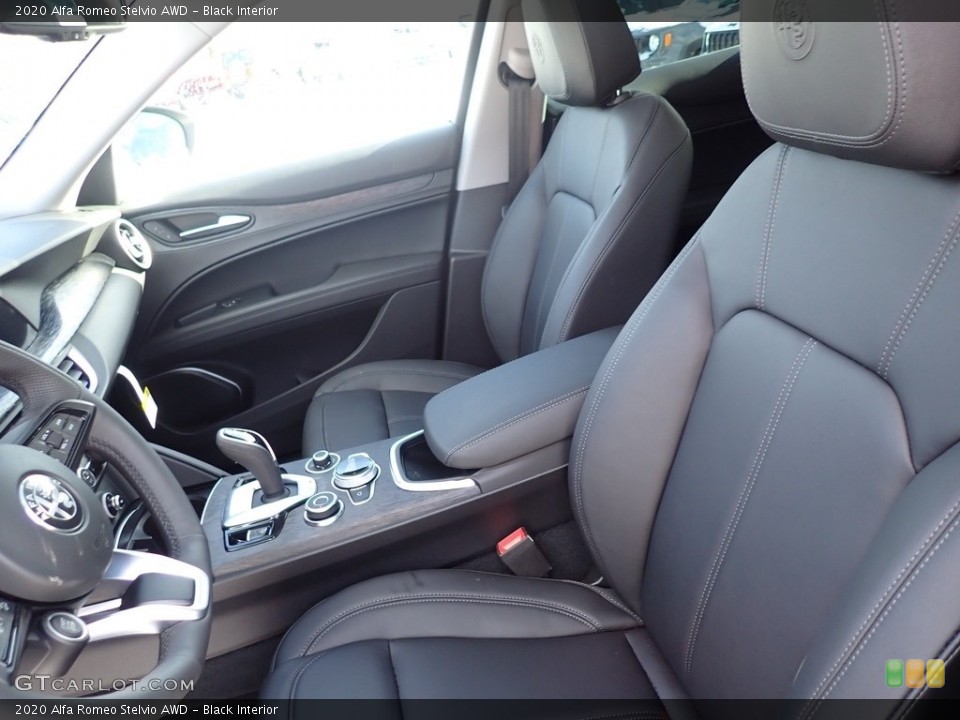 Black Interior Front Seat for the 2020 Alfa Romeo Stelvio AWD #136896696