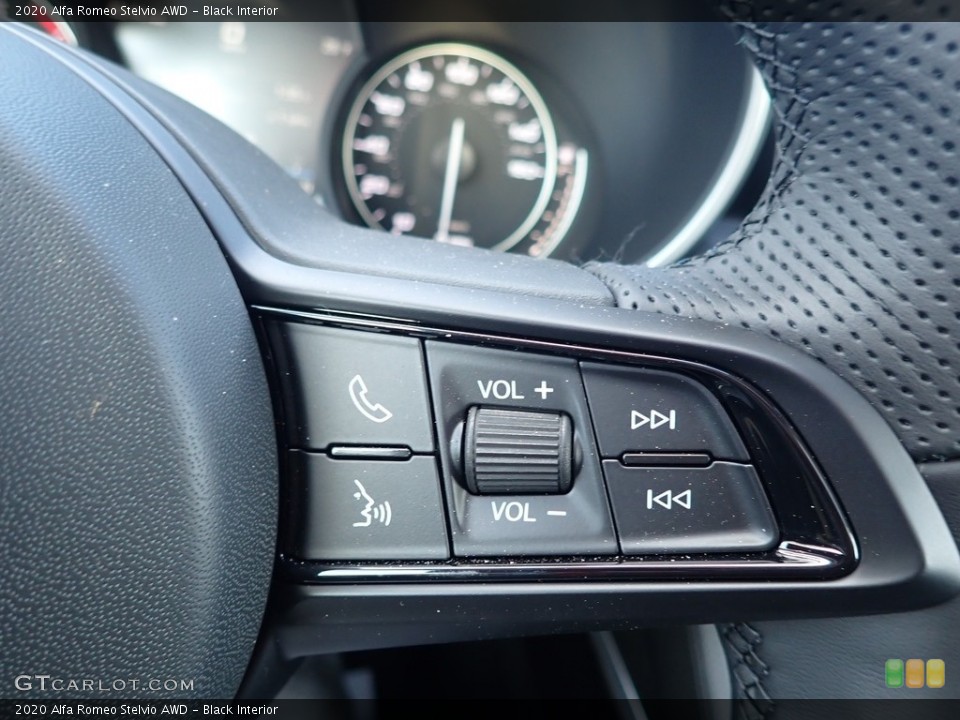 Black Interior Steering Wheel for the 2020 Alfa Romeo Stelvio AWD #136896801