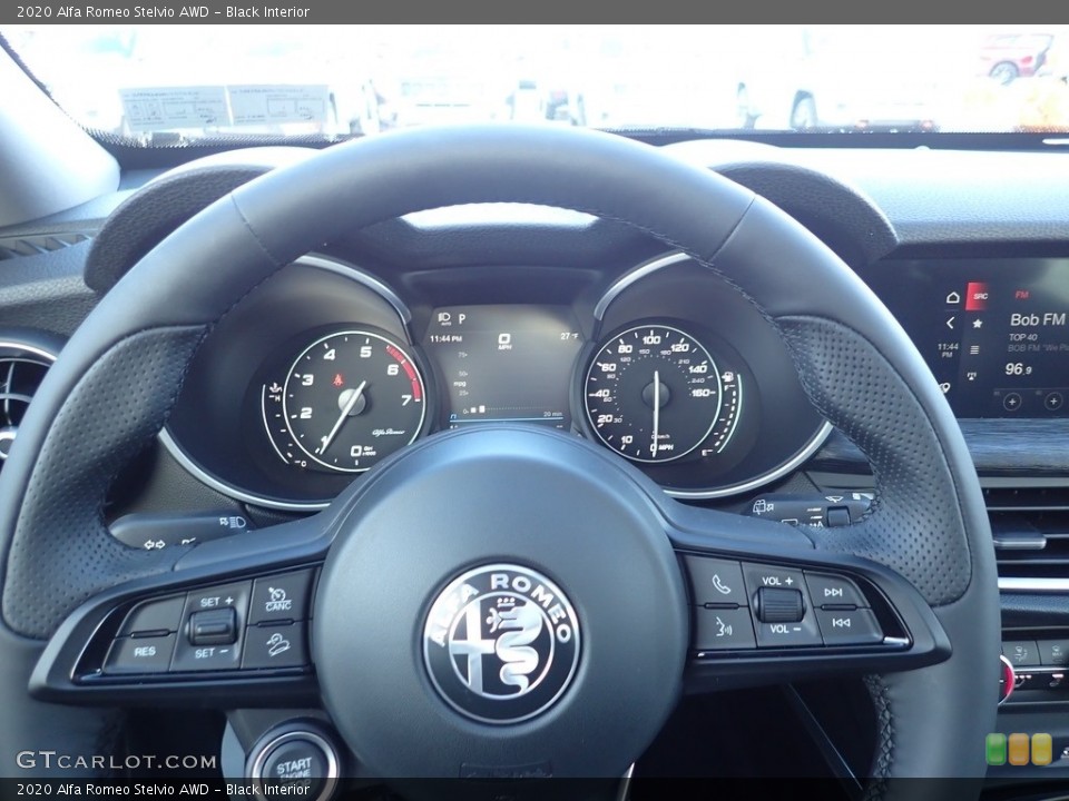 Black Interior Steering Wheel for the 2020 Alfa Romeo Stelvio AWD #136897308