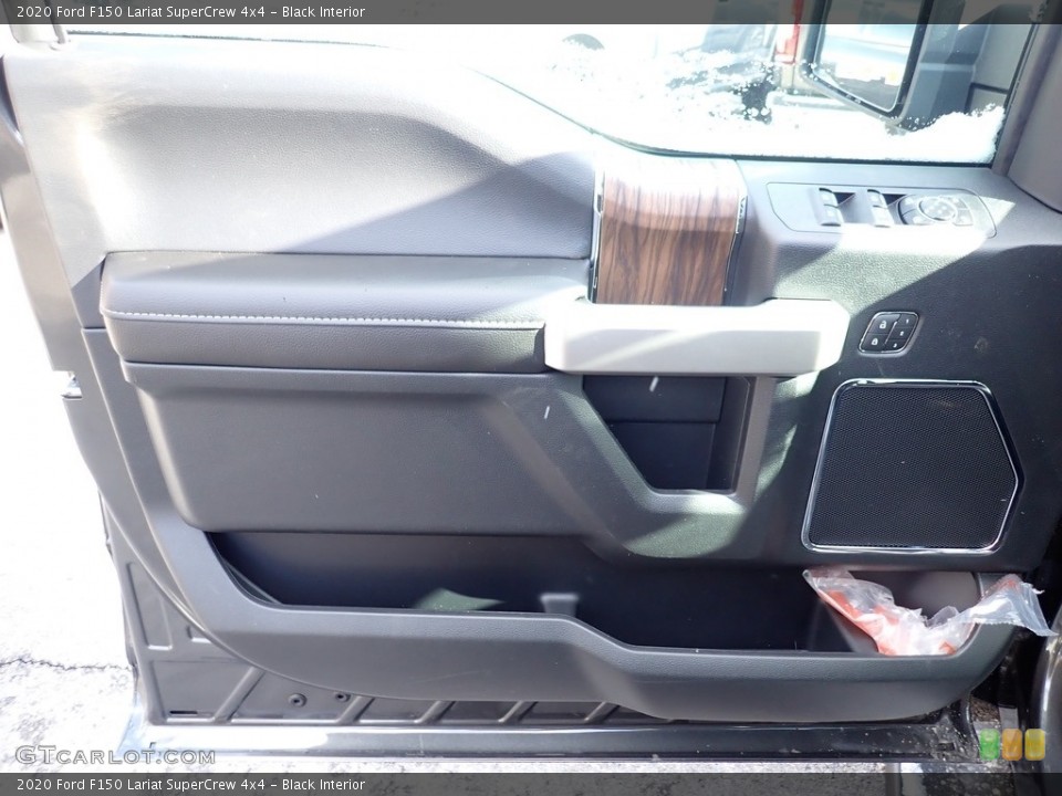 Black Interior Door Panel for the 2020 Ford F150 Lariat SuperCrew 4x4 #136897401
