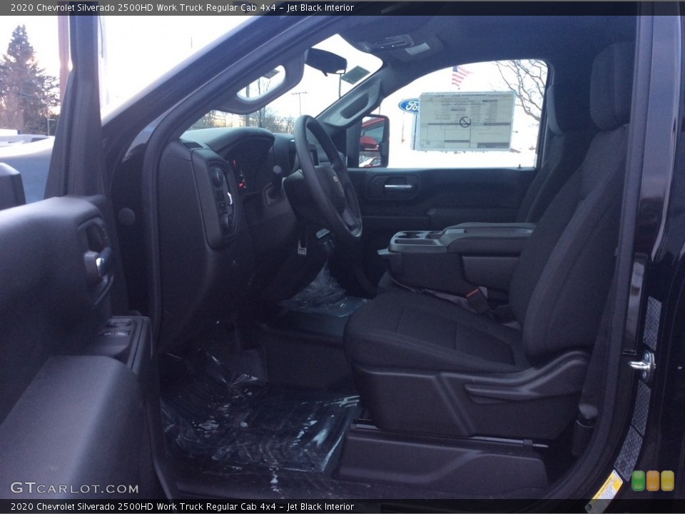 Jet Black Interior Photo for the 2020 Chevrolet Silverado 2500HD Work Truck Regular Cab 4x4 #136904473