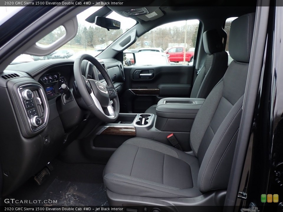 Jet Black Interior Front Seat for the 2020 GMC Sierra 1500 Elevation Double Cab 4WD #136905778